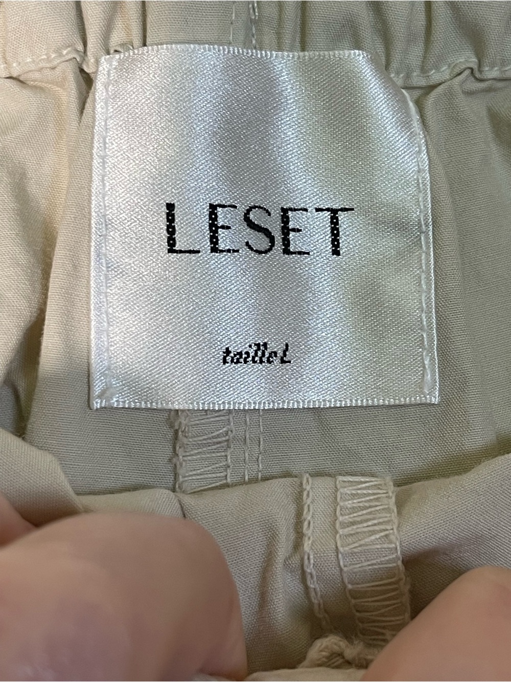 LESET Kyoto Carpenter Pants Size Large with Drawstring Waist 100% Cotton - Picture 8 of 15